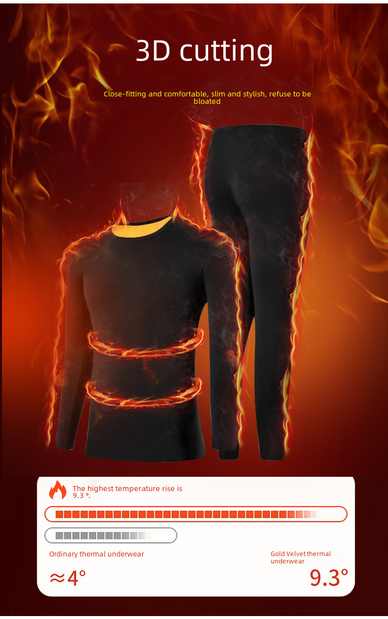 Winter plus fertilizer to increase thermal underwear women plus velvet padded cold cotton sweater men's large size autumn clothes autumn pants wholesale