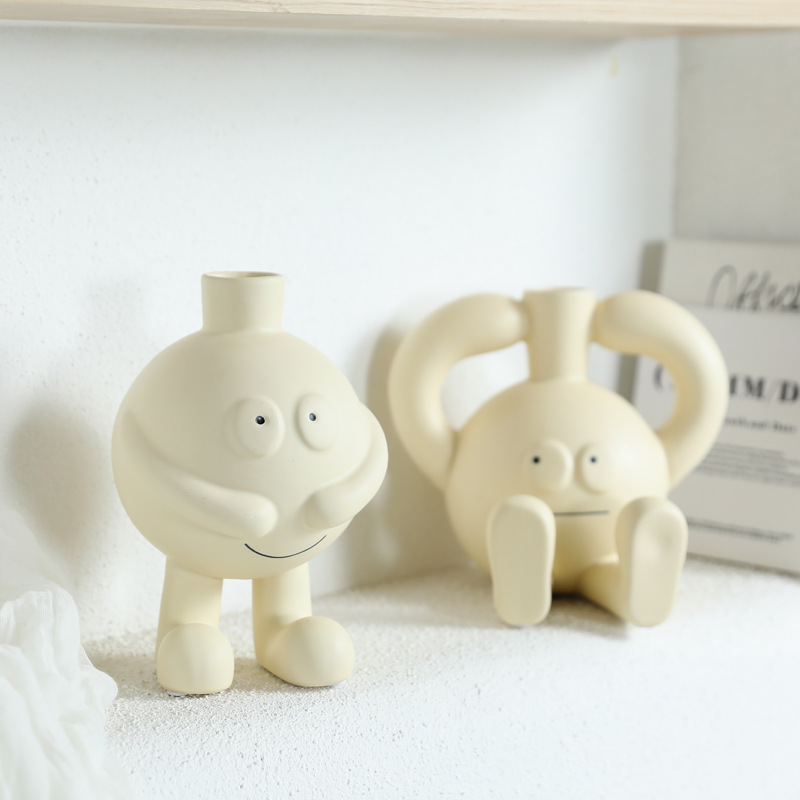 Estilo crema creativa Adornos creativos lindos Estilo ins Inicio Entrada Escritorio Sala de estar Gabinete de TV Decoración suave