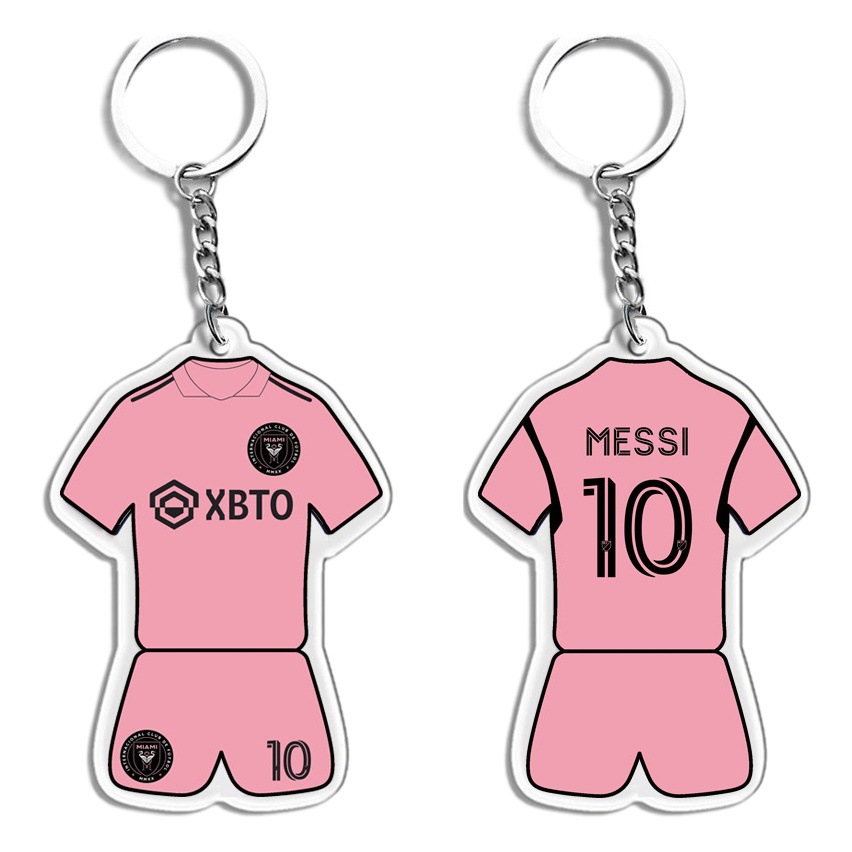Messi C Roneymar Fans Football Souvenir Sports Small Gift Keychain Acrylic Pendant