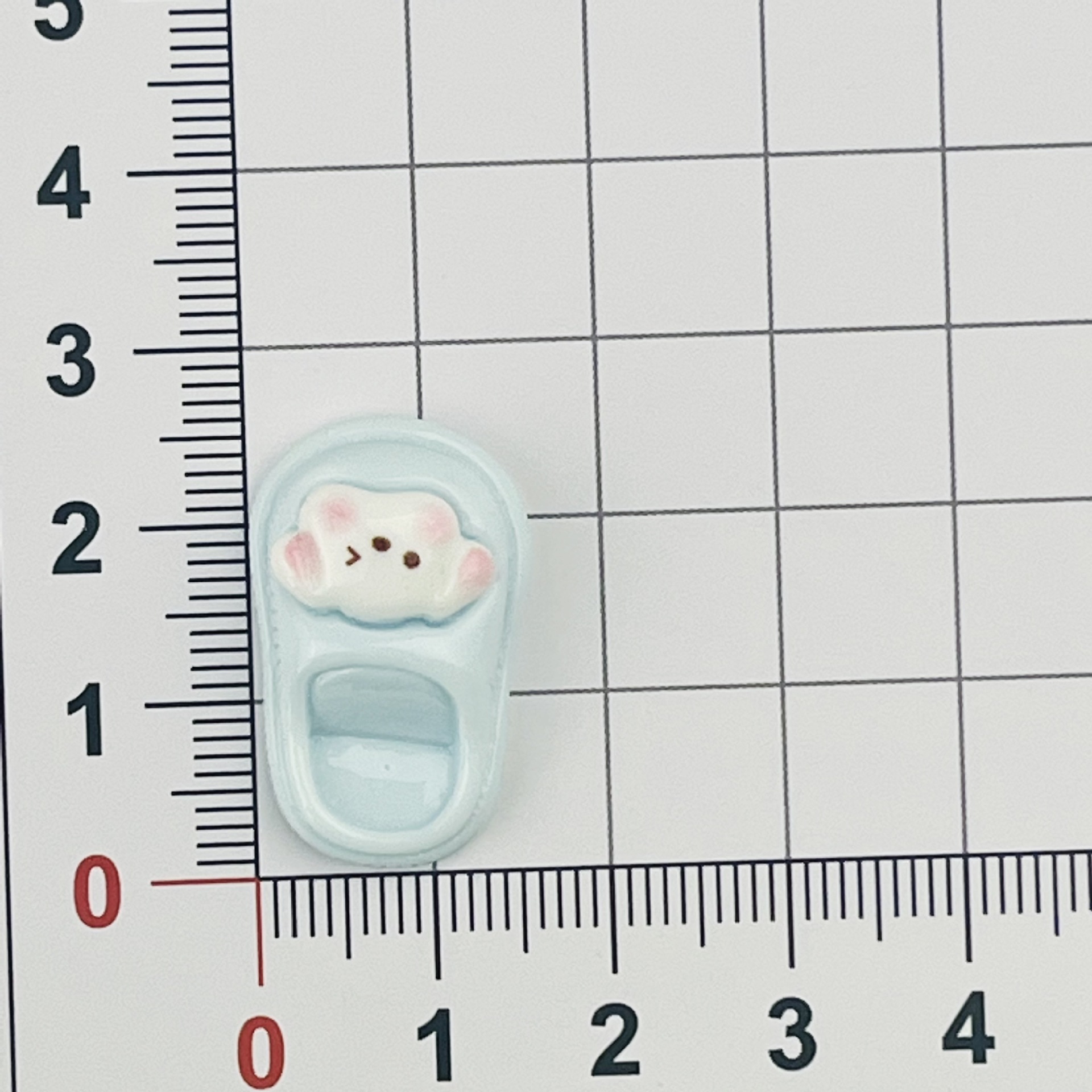 하늘색 강아지 슬리퍼