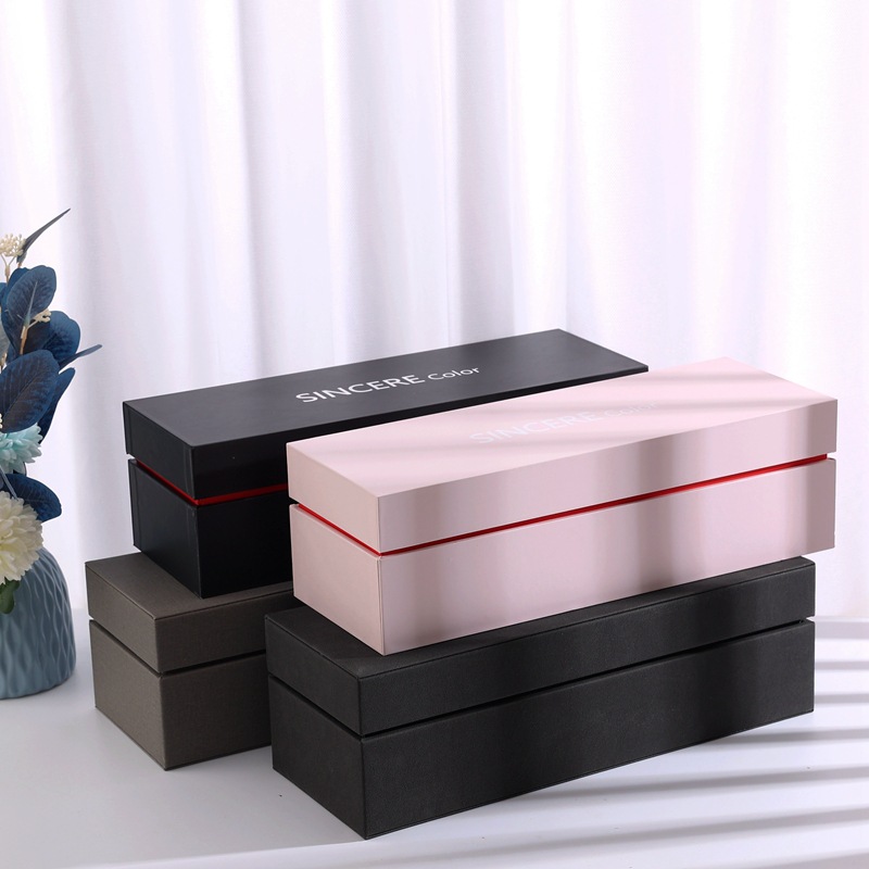 black multicoloured hardened leather box
