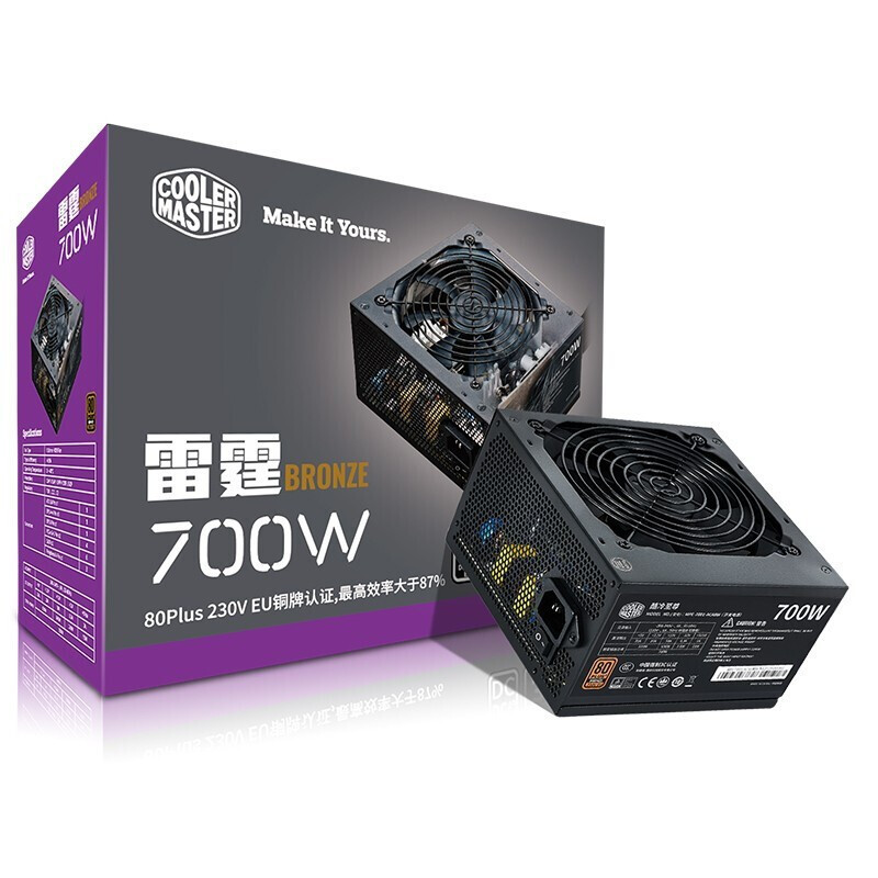 Cooler Master Thunder2 Generation700 WBronze Power Rated700 WComputer Power80 PLUSBronze Certification