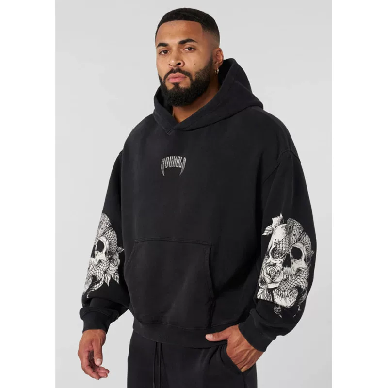 Ретро демисезонная толстовка-худи, спортивная кофта для зала, худи для тренировок, американский стиль, для бега