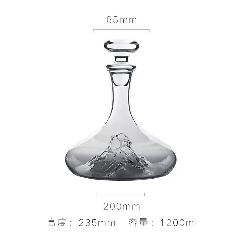 Iceberg rápido decantador de vino de alta calidad taza de vino rojo conjunto casero cristal dispensador de vinos dispensador de vinos botella de vino