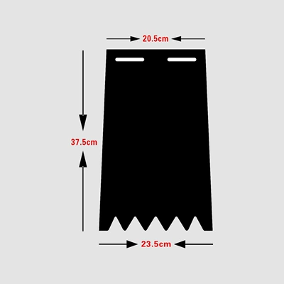 Electric vehicle fender — rubber - 38mm-high-1mm-thickthree-color-printed-100-sheets