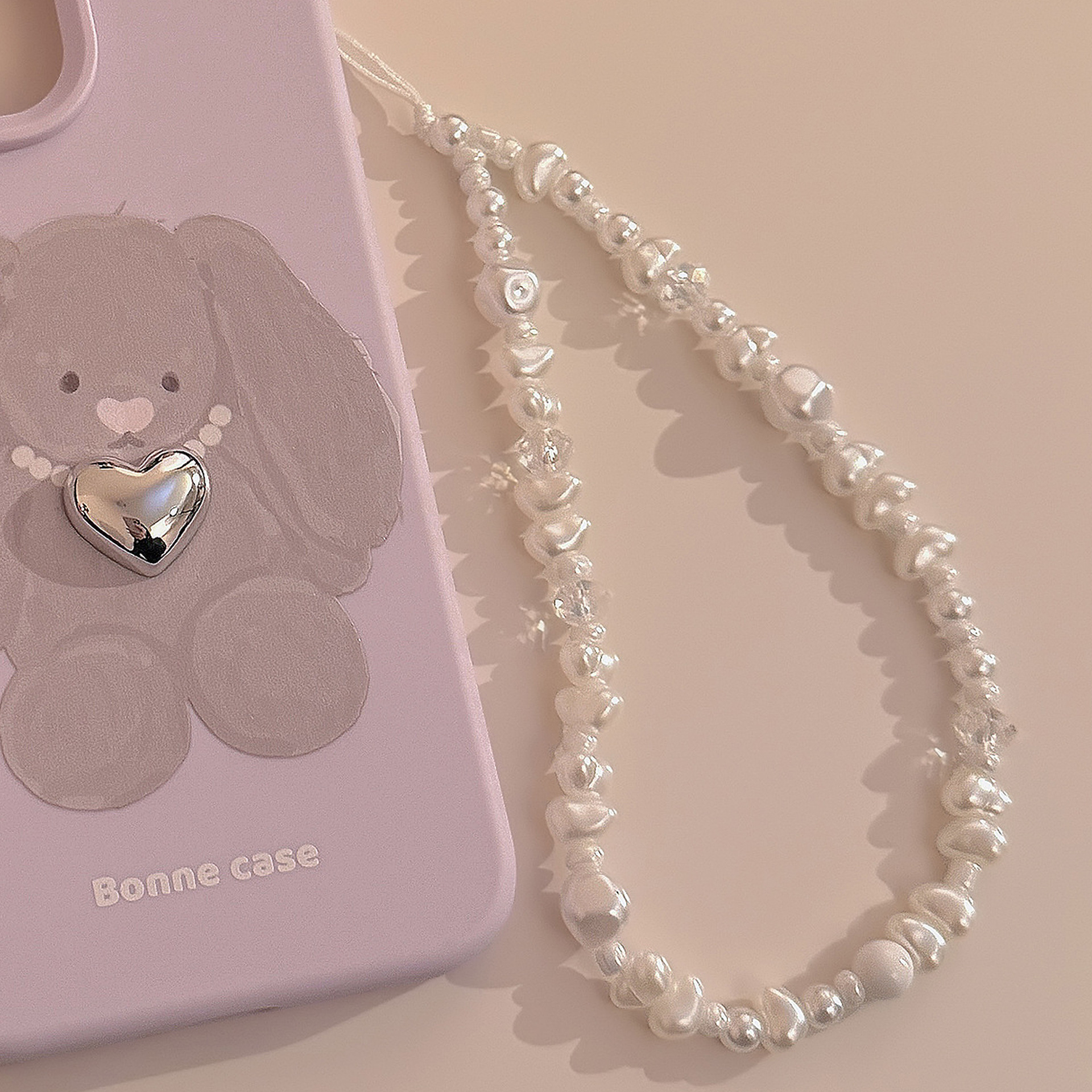 Cadena de color cordón de la carcasa del teléfono móvil adecuado para correa de muñeca portátil Apple/Huawei colgante de dopamina ins personalizado