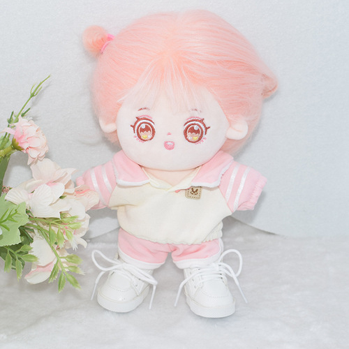 Original 10cm20cm cotton doll lapel casual sweatshirt suit star doll doll dress-up toy clothes