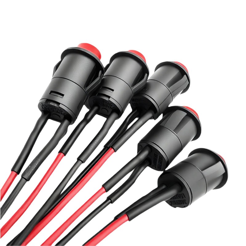 DS-428 スナップネジ式ロック付丸ボタンスイッチ XH2.54端子プラグ線開口12mm|undefined