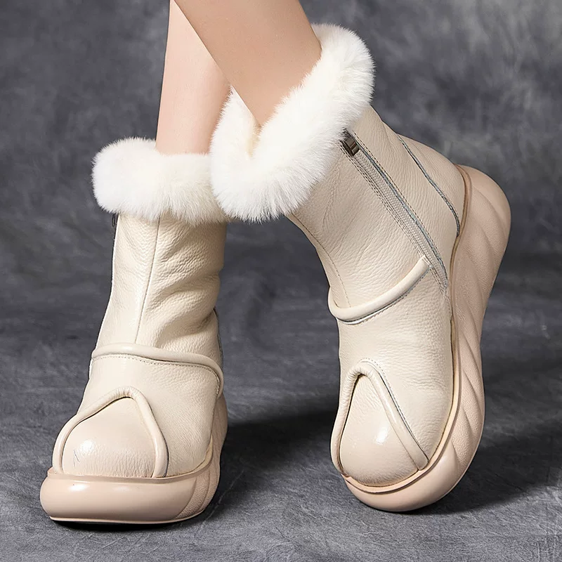 Ботинки Martens из натуральной кожи, удобные универсальные нескользящие на платформе, этно-стиль