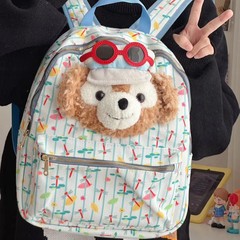 かわいいダフィー熊小衆大容量ランドセル女子大学生の新しい森系バックパックの授業バッグ