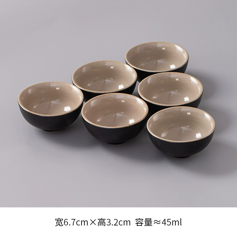 Small tea cup, ceramic tea set, 6 packs