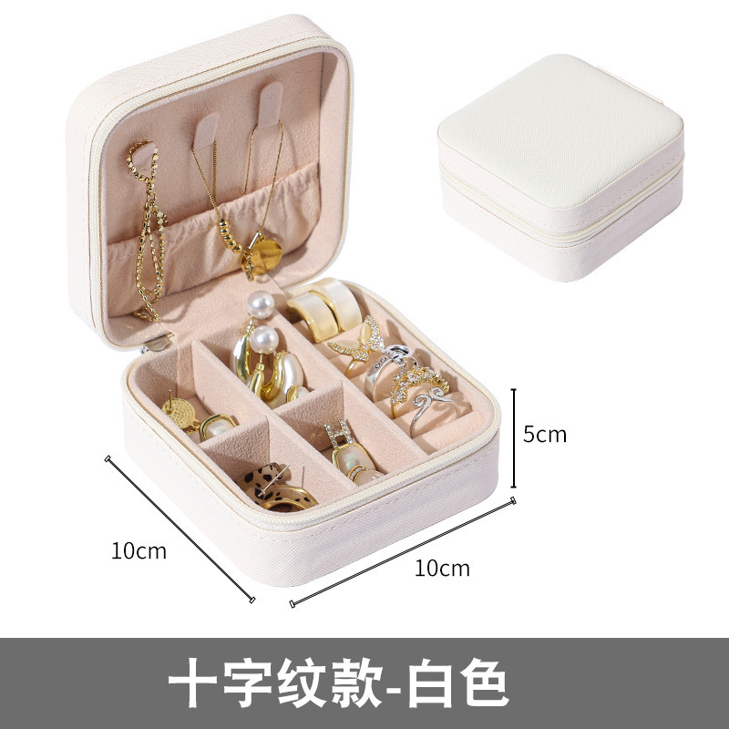 シンプルで便利なジュエリー収納ケースネックレスイヤリング小型アクセサリーバッグ旅行酸化防止アクセサリーケース卸売り|undefined