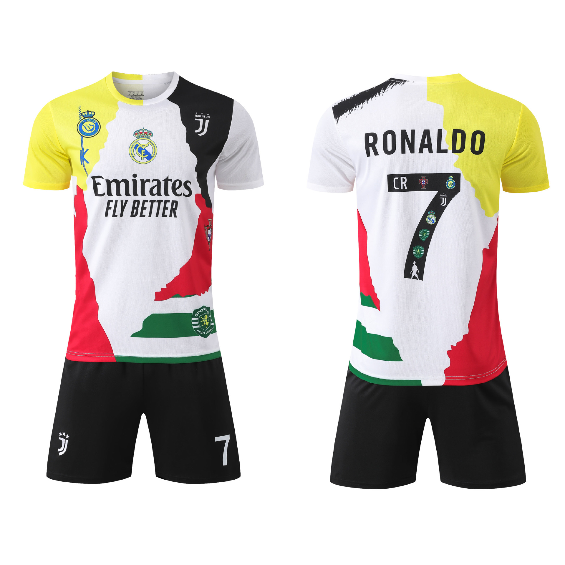 Traje de camiseta de fútbol con número Miami Crescent Neymar Riad C Roman City Harland