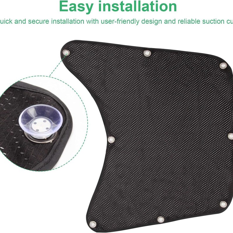 Cross-Border Semi-Truck Sunshade, Side Window Sunshade with Suction Cup, Suitable for All Types of Trucks, Universal Model, Anti-Uv