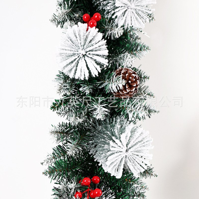 クリスマス 2.7 メートルの尖ったスプレー白松葉籐白い花ホテルのクリスマス雰囲気レイアウトウィンドウディスプレイ籐|undefined