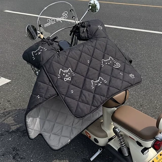 电动车挡风被中厚款四季通用双面防雨水春秋小型电瓶摩托车防风罩