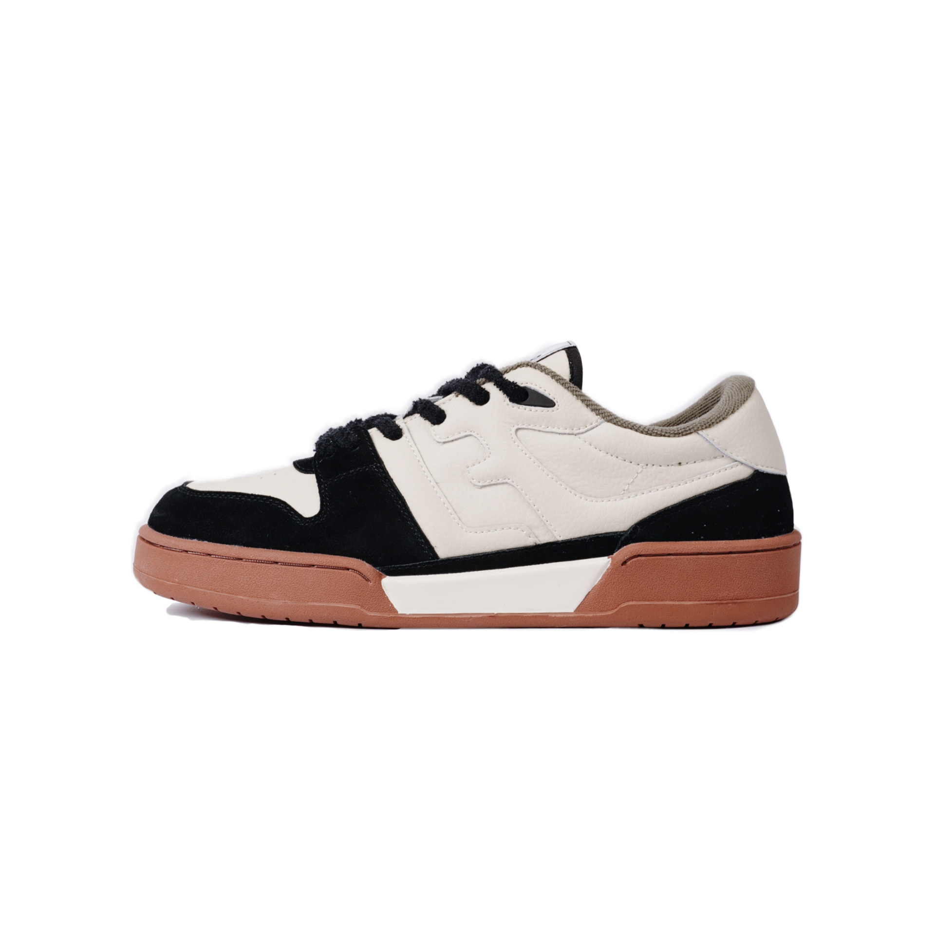 Giày sneaker nam cổ cao phong cách đơn giản dễ phối — Giày thể thao FF cổ cao màu be chi tiết 3