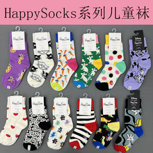happysocks童袜卡通动漫可爱儿童袜子男女宝宝四季中筒袜百搭原单