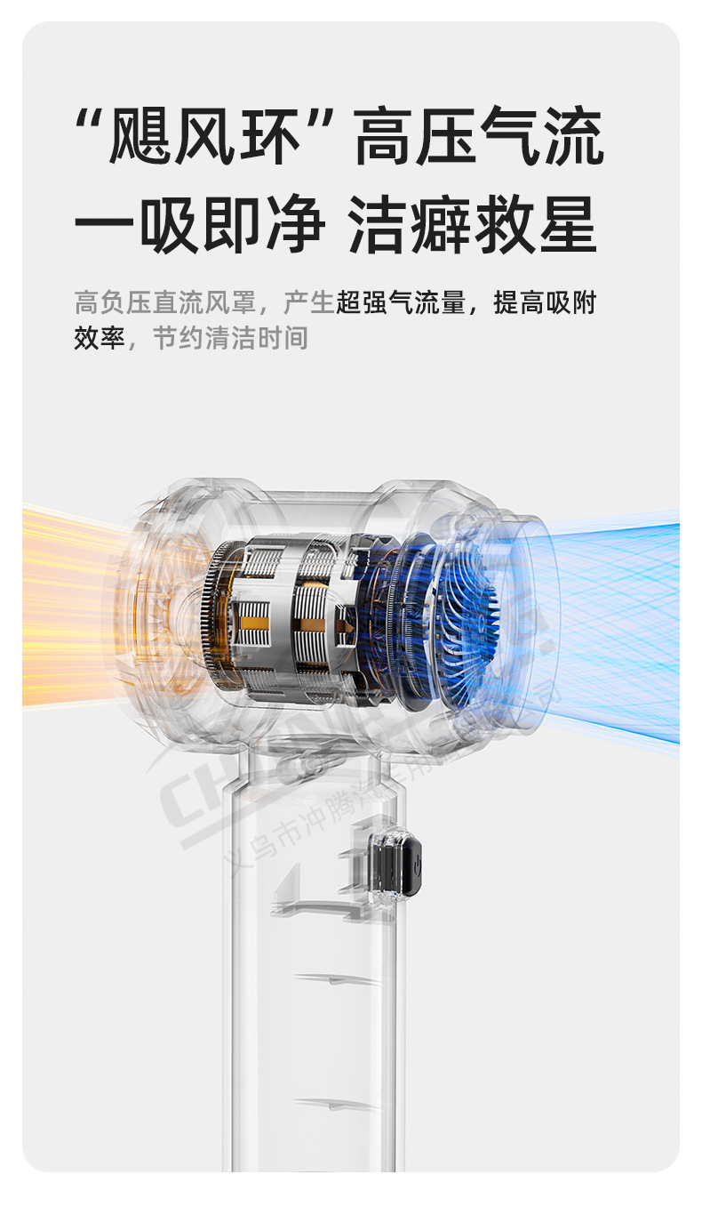 [Premium Selection] Car Vacuum Cleaner Handheld Small Wireless Dual-Use Blowing and Vacuuming Machine with Super Strong Suction for Car and Home Use