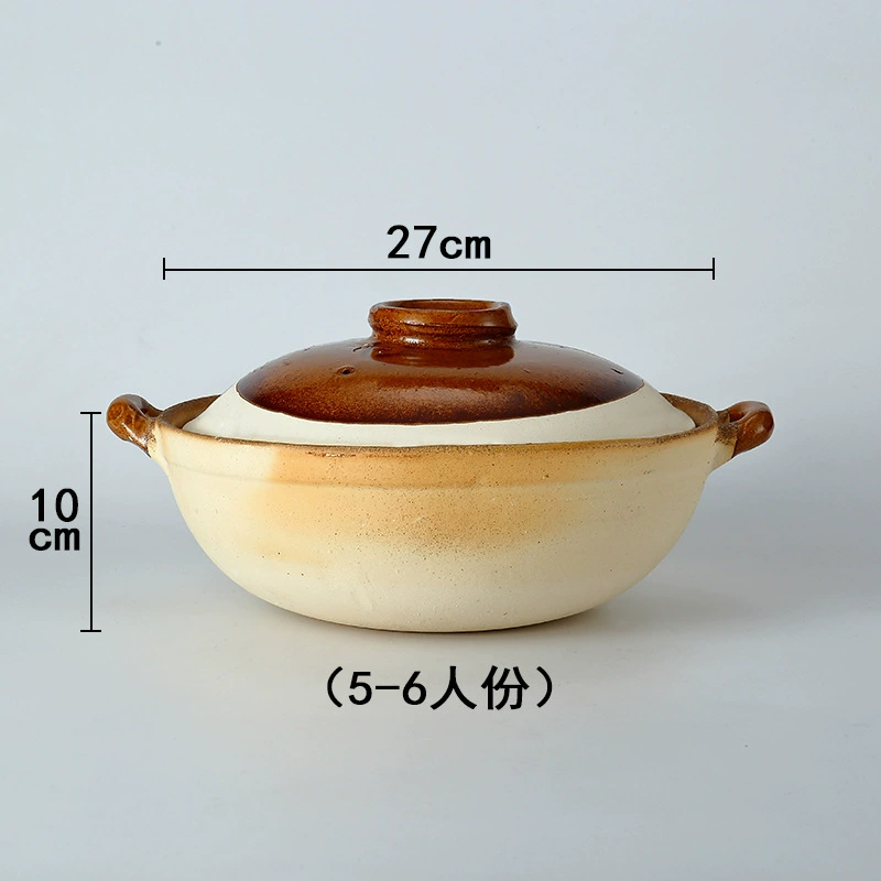 Оригинальная храмовая кастрюля с крышкой Pot Pot Potal Rice Rice Rice Tradition Traditional Infinitive Pot Cooker Желтая курица рис Cascus Кашка каша Отель Профессиональная кастрюля