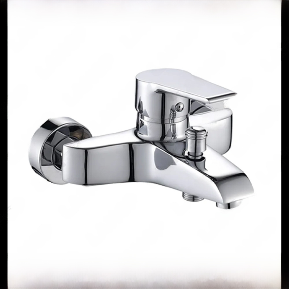 Copper shower faucet hot and cold water two-connection shower faucet concealed shower switch solar water heater cross-border export 2