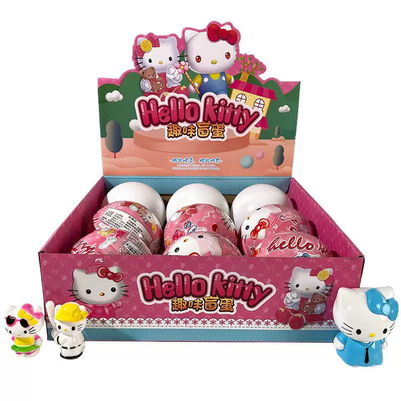Сюрприз-капсула (Hello Kitty) с мини-фигуркой и пазлом, разные темы, подарок