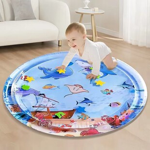 Children's Inflatable Crawling Mat for Infants and Toddlers, Home Toy for Learning to Crawl, Portable Inflatable Crawling Guide