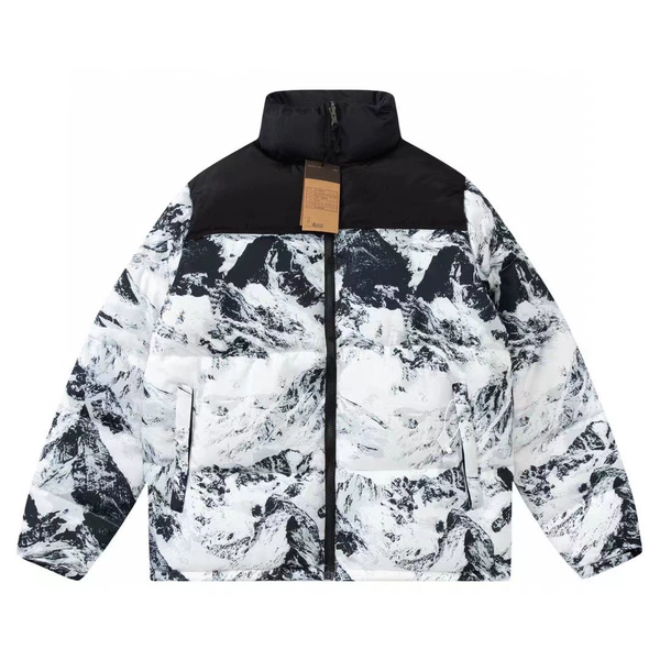 Snow Mountain black and white stitching