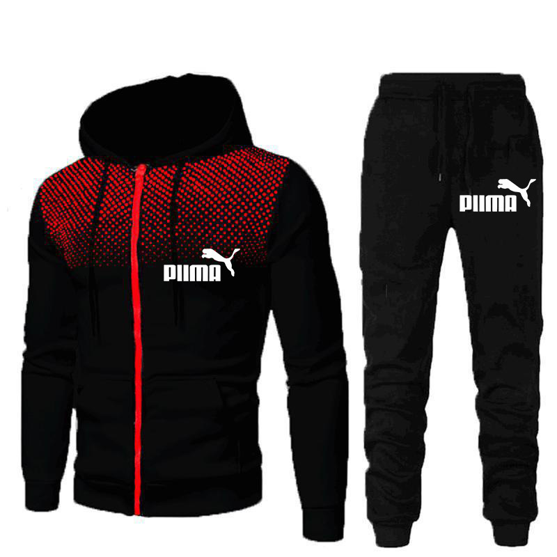 Men's hoodie set, pullover sweatshirt two-piece set, trendy new street style, popular outdoor sports, foreign trade Men's hoodie set, pullover sweatshirt two-piece set, trendy new street style, popular outdoor sports, foreign trade