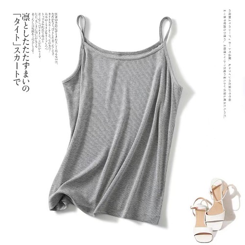 夏季新款一字领内搭小吊带修身显瘦单穿小背心弹力大码防走光上衣