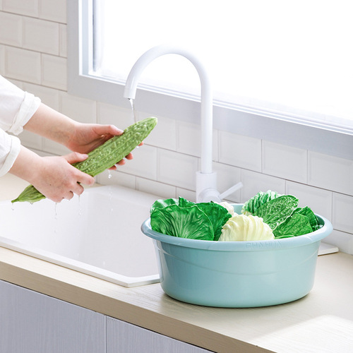 Camellia plastic washbasin household basin thickened washbasin plastic basin laundry basin water basin shampoo basin small basin foot basin