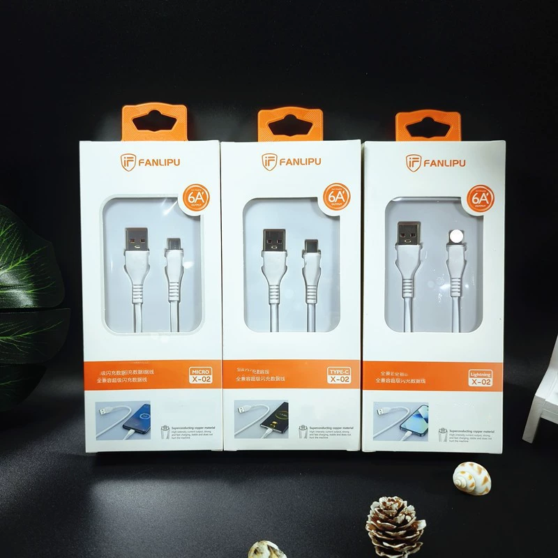 X-02 Подходит для линии зарядки мобильного телефона Android Pingguo Huawei, линия зарядки, быстрая зарядка, вспышка/линия зарядки в коробке