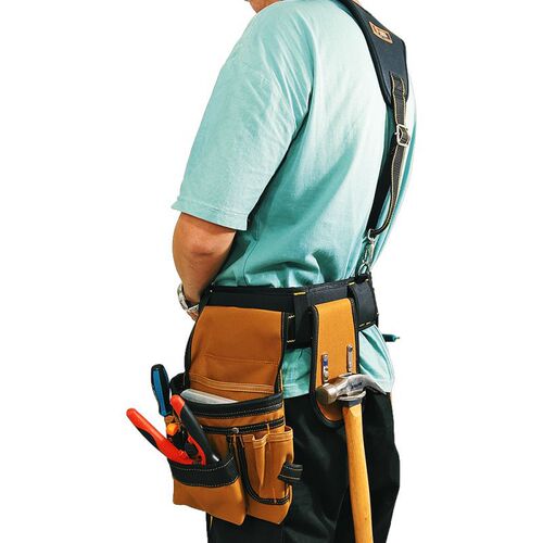 Backpack-style tool pouch hardware electric tool set kit drill storage bag high-altitude maintenance work tool pouch