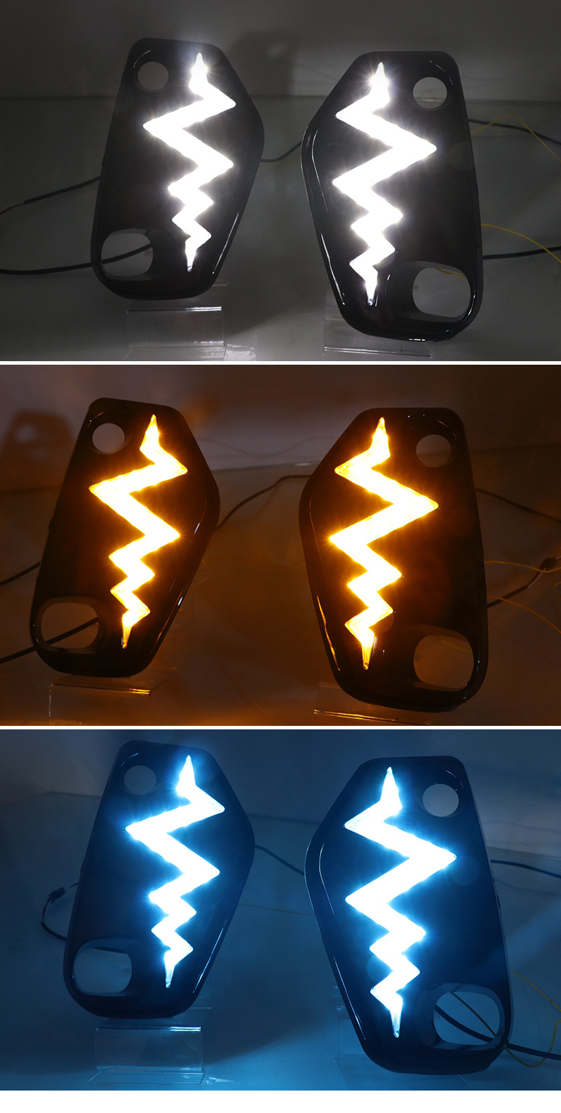 Suitable for Toyota Asia Lion daytime running lights, modified special LED daytime running lights with dynamic flowing turn signals