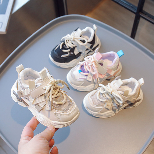 Autumn New Arrival Ultra-Light Children's Sports Shoes for Boys, Breathable Mesh Shoes for Toddlers, Grandpa Shoes for Girls, Baby Learning to Walk Shoes, Single Shoes, Fashion