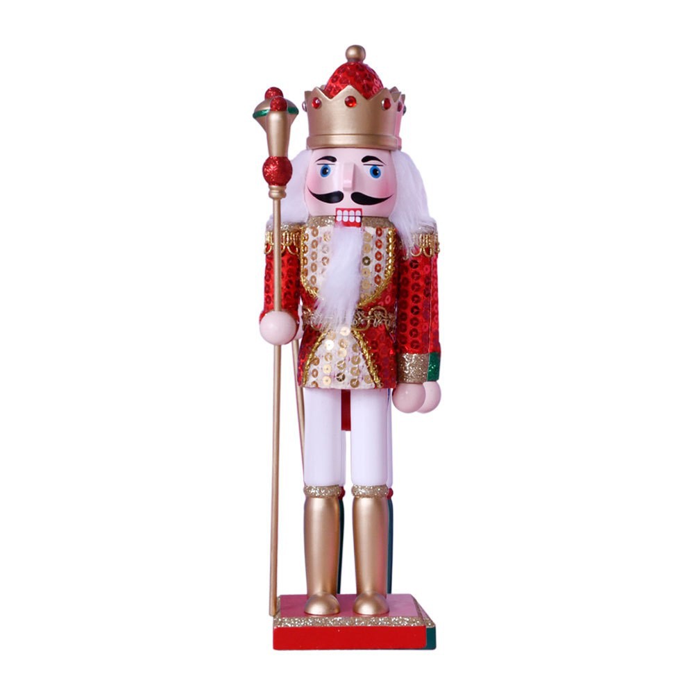 Cascanueces europeo rey marionetas decoración navideña artesanía adornos spot transfronterizo Amazon