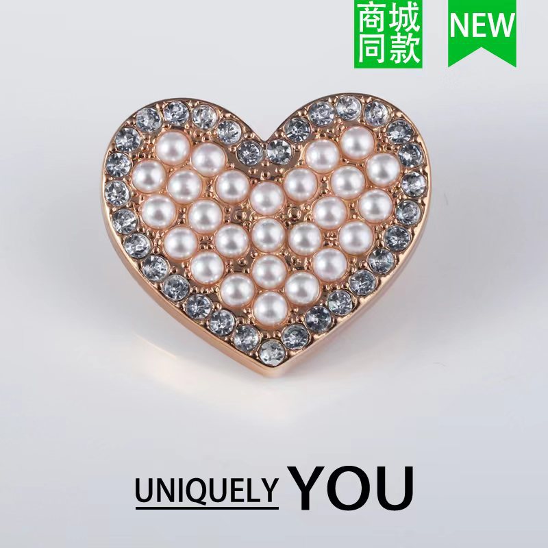 2023 nuevo centro comercial mismo estilo metal agujero zapatos hebilla zapato flor DIY rhinestone tridimensional zapato hebilla Accesorios al por mayor