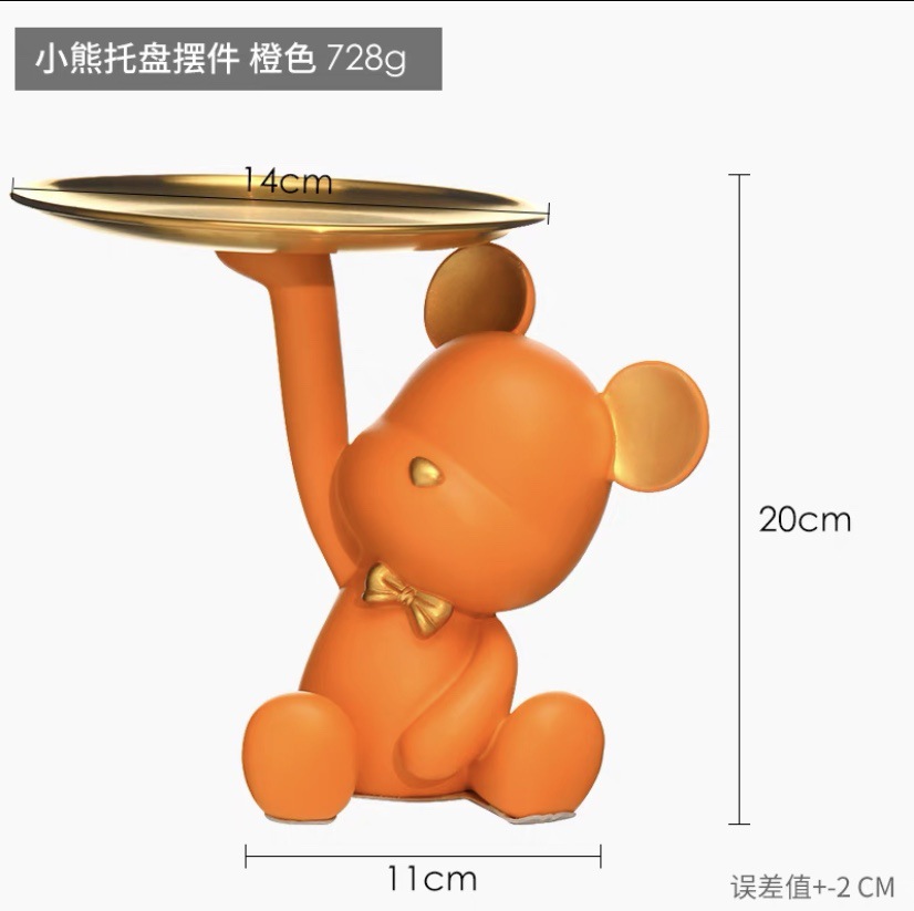 暴力熊置物小さなアイデア玄関キー収納ホームアクセサリーリビング装飾ギフト部屋寝室デスクトップ