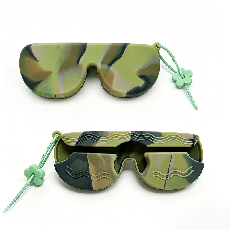 Explosión de silicona marco gafas cubierta de gafas de sol portátil cuerdas gafas de sol cubierta de gafas de sol cubierta inteligente