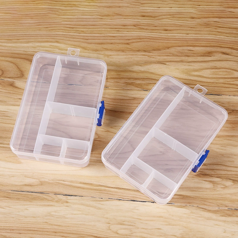 Прямоугольные ювелирные инструменты Пластиковые кнопки аксессуары детали оборудования швейная коробка ящик для хранения рыболовных снастей