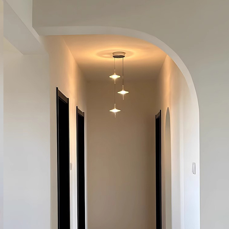 2025 New Product Xingyu Series Living Room Dining Room Narrow Staircase Chandelier Modern Simple Creative Lighting Bedroom Bedside Lamp