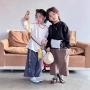 儿童圆领套头男女童t恤