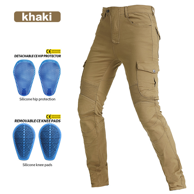 Pantalones de Motociclismo VOLERO, Pantalones de Carreras, Anti-caídas, Pantalones de Motociclista, Pantalones de Caballero, Equipo de Protección de Silicona image 7