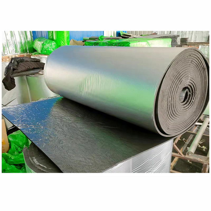 工場卸売アルミ箔断熱綿自己粘着屋根ゴムとプラスチック断熱綿屋根ダクト断熱ゴムとプラスチック断熱ボード