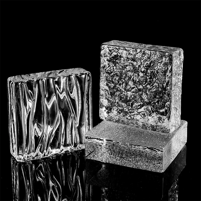 Новый квадратный кирпич хрустальный кирпич стеклянный кирпич твердый квадрат красивый прозрачный гостиная спальня вход ванная комната перегородка стены