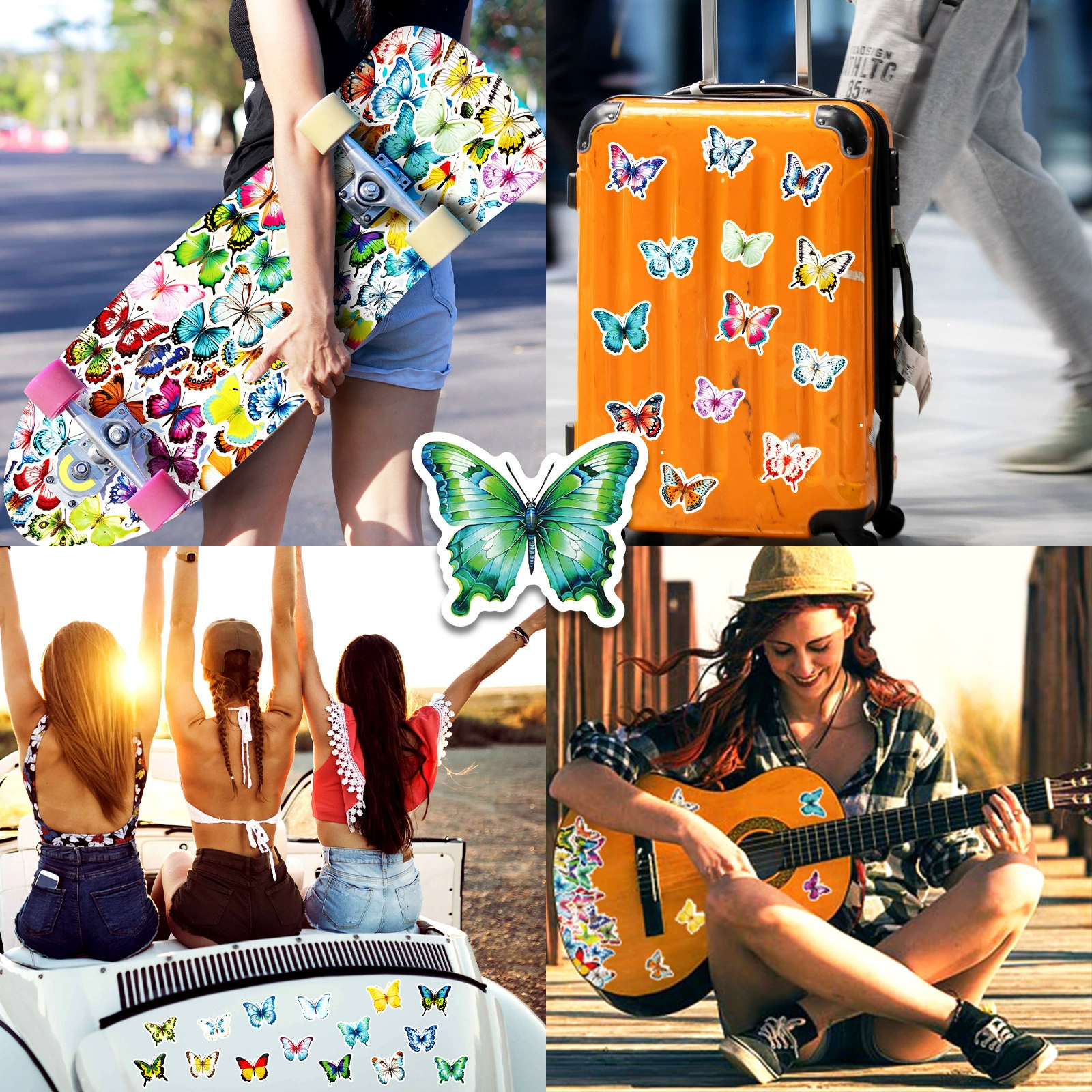 Graffiti Sticker Pack, Custom 50–1000 pcs, 6 cm ingot cut for suitcase, assorted designs