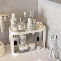 Double-layer bathroom vanity storage shelf toilet bathroom cosmetic storage washroom desk washbasin small rack