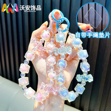 串珠水晶糖果手机链钥匙扣抖音直播包包挂件汽车钥匙链手绳小礼品