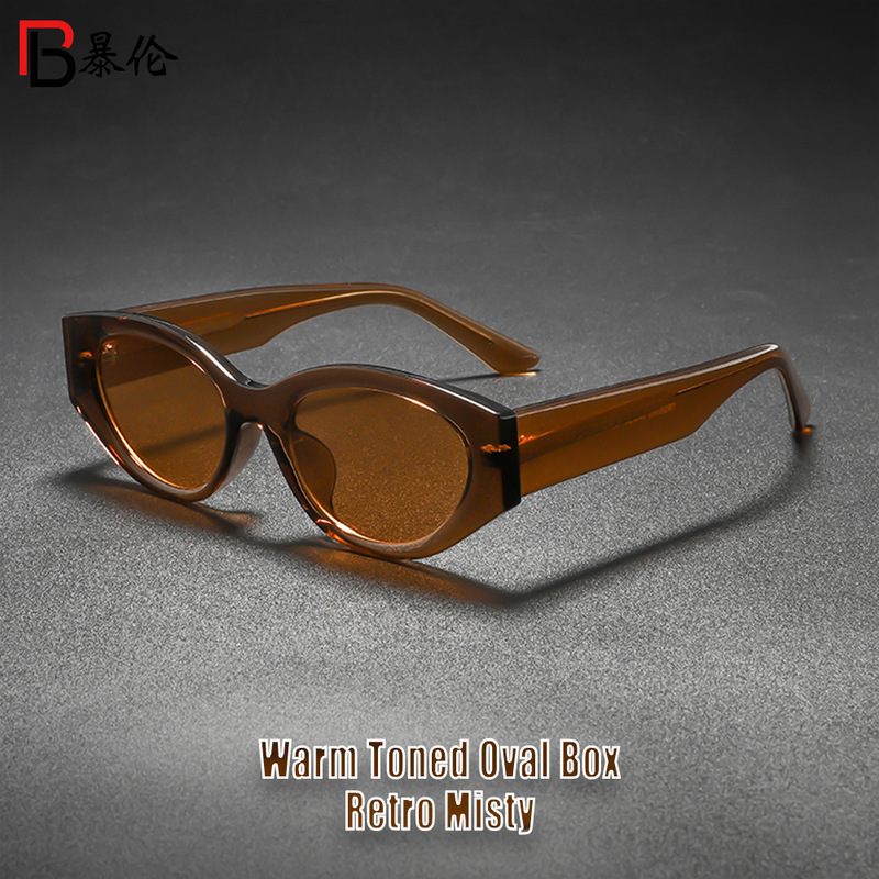 新款潮流个性猫眼款时尚墨镜 摩登复古造型吸睛设计太阳镜WM28060|undefined
