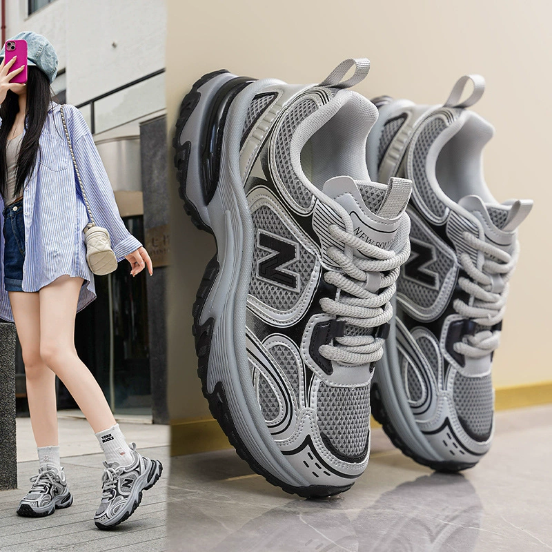 Кроссовки New Balance, универсальные дышащие летние комфортные спортивные туфли для отдыха на платформе